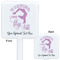 Gymnastics with Name/Text White Plastic Stir Stick - Double Sided - Approval