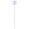 Gymnastics with Name/Text White Plastic Stir Stick - Double Sided - Square - Single Stick