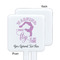 Gymnastics with Name/Text White Plastic Stir Stick - Single Sided - Square - Approval