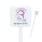 Gymnastics with Name/Text Square Plastic Stir Sticks