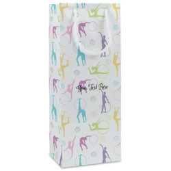 Gymnastics with Name/Text Wine Gift Bags