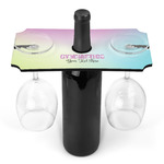 Gymnastics with Name/Text Wine Bottle & Glass Holder (Personalized)
