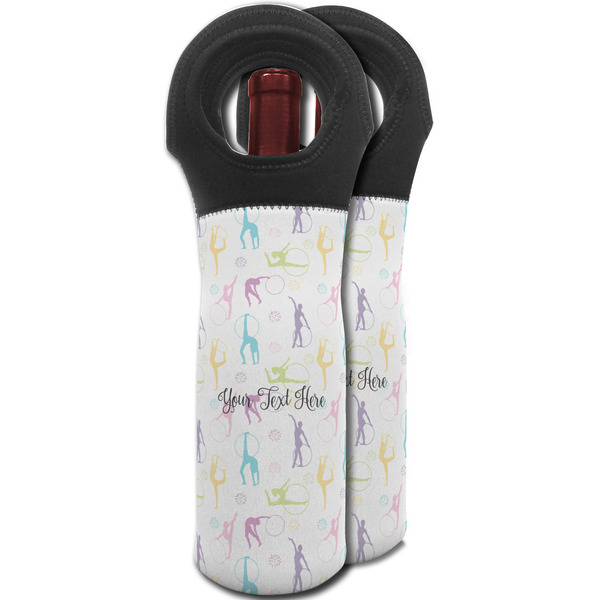 Gymnastics with Name/Text Wine Tote Bag - MAIN