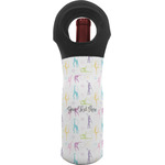 Gymnastics with Name/Text Wine Tote Bag (Personalized)