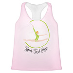 Gymnastics with Name/Text Womens Racerback Tank Top - Small (Personalized)