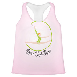 Gymnastics with Name/Text Womens Racerback Tank Top - X Small (Personalized)
