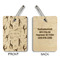 Gymnastics with Name/Text Wood Luggage Tags - Rectangle - Approval