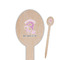 Gymnastics with Name/Text Wooden Food Pick - Oval - Closeup