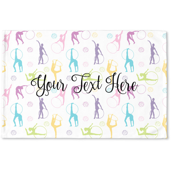Custom Gymnastics with Name/Text Woven Mat (Personalized)