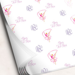 Gymnastics with Name/Text Wrapping Paper Sheets - Single-Sided - 20" x 28"
