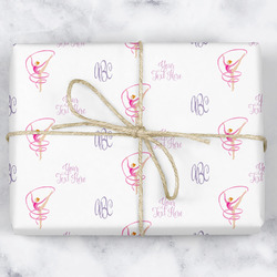 Gymnastics with Name/Text Wrapping Paper