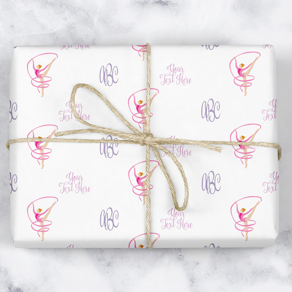 Custom Gymnastics with Name/Text Wrapping Paper