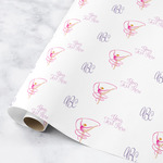 Gymnastics with Name/Text Wrapping Paper Roll - Small