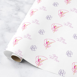 Gymnastics with Name/Text Wrapping Paper Roll - Medium