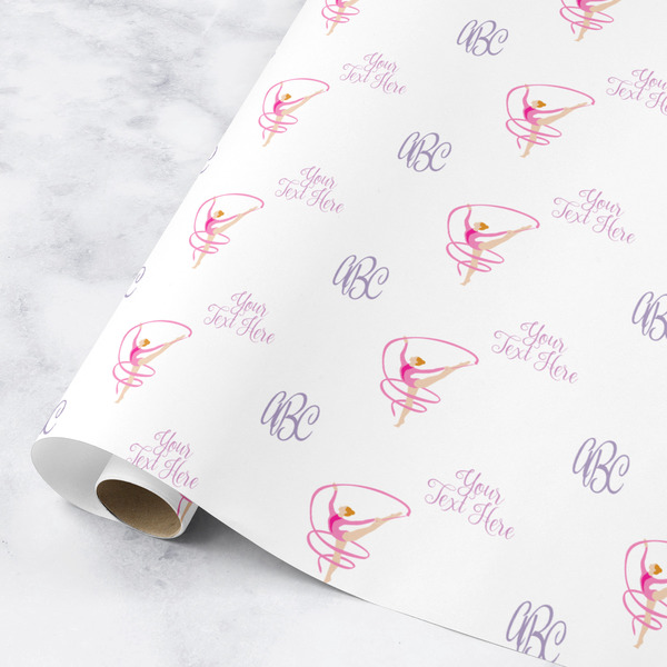 Custom Gymnastics with Name/Text Wrapping Paper Roll - Small
