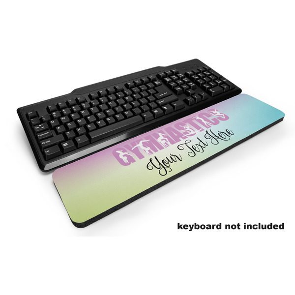 Custom Gymnastics with Name/Text Keyboard Wrist Rest (Personalized)
