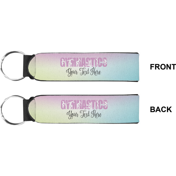 Gymnastics with Name/Text Wristlet (Front + Back)