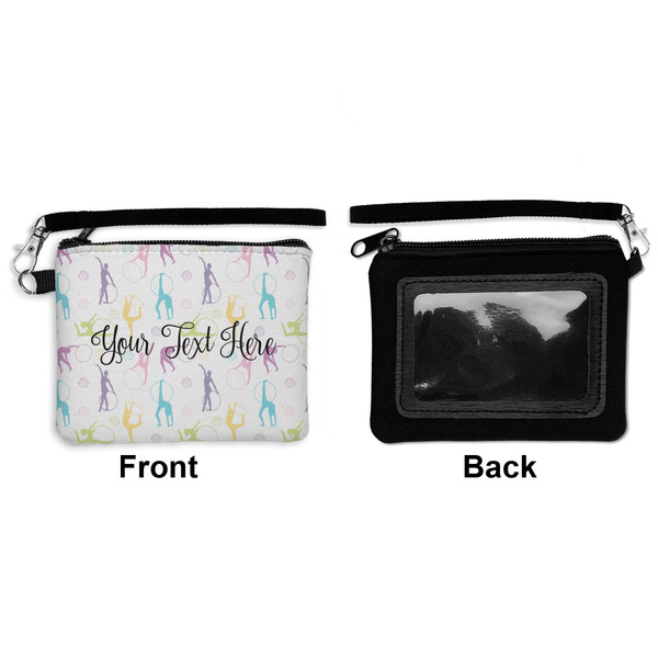 Gymnastics with Name/Text Wristlet ID Cases - Front & Back