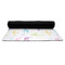 Gymnastics with Name/Text Yoga Mat Rolled up Black Rubber Backing