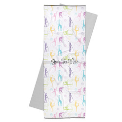 Gymnastics with Name/Text Yoga Mat Towel (Personalized)