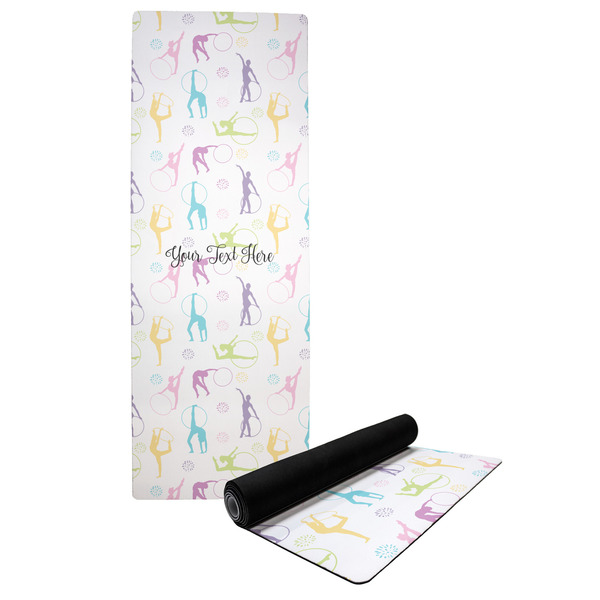 Custom Gymnastics with Name/Text Yoga Mat (Personalized)