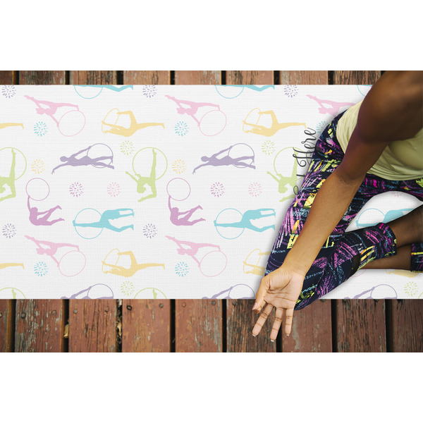 Gymnastics with Name/Text Yoga Mats - LIFESTYLE