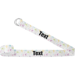Gymnastics with Name/Text Yoga Strap (Personalized)