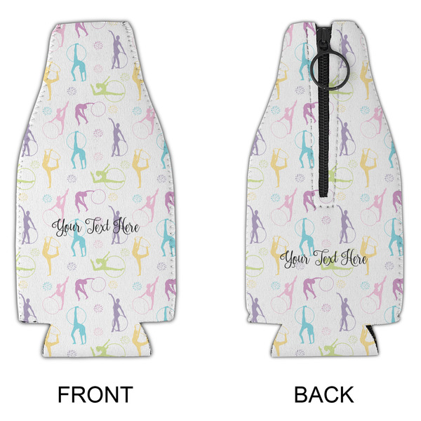 Gymnastics with Name/Text Zipper Bottle Cooler - APPROVAL