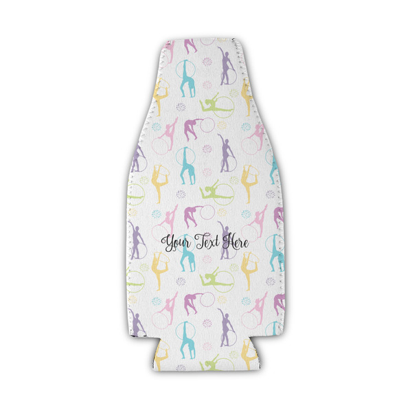 Gymnastics with Name/Text Zipper Bottle Cooler - Set of 4 - FRONT