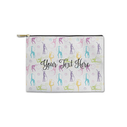 Gymnastics with Name/Text Zipper Pouch - Small - 8.5"x6" (Personalized)