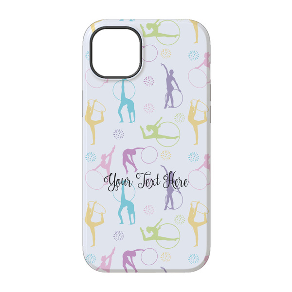 Gymnastics with Name/Text iPhone 14 Pro Tough Case - Back