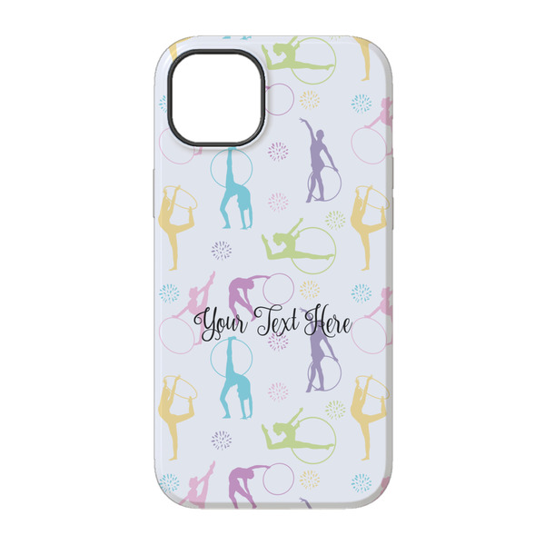 Gymnastics with Name/Text iPhone 14 Tough Case - Back