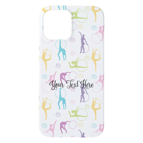 Gymnastics with Name/Text iPhone 15 Plus Case - Back