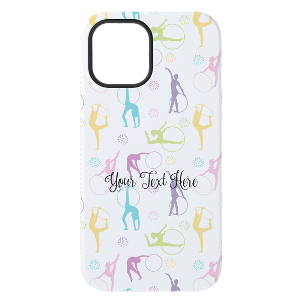 Gymnastics with Name/Text iPhone 15 Plus Tough Case - Back