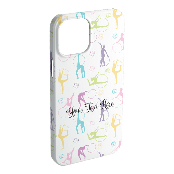 Custom Gymnastics with Name/Text iPhone Case - Plastic