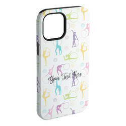 Gymnastics with Name/Text iPhone Case - Rubber Lined