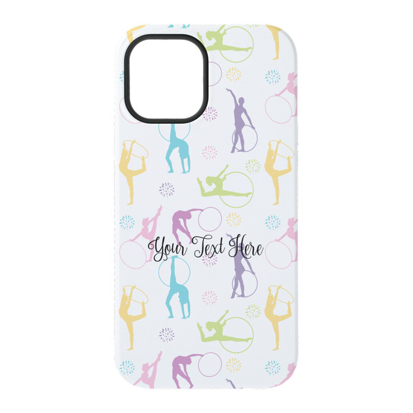 Gymnastics with Name/Text iPhone 15 Tough Case - Back