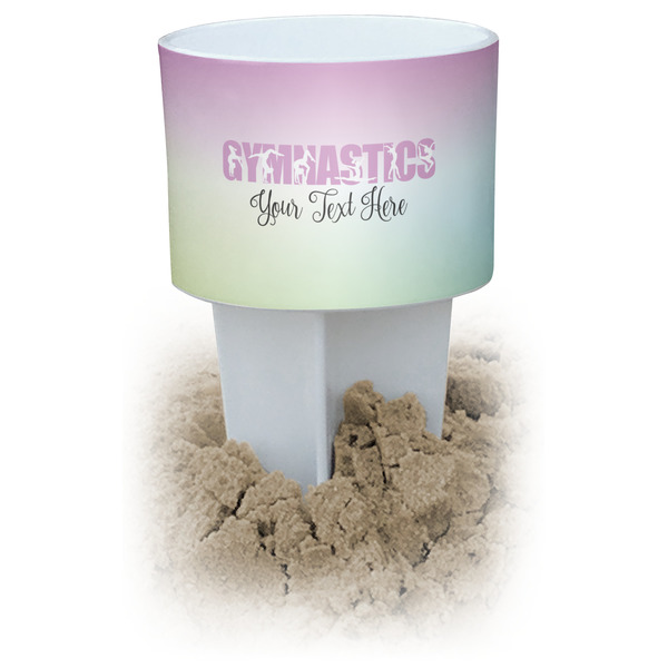 Custom Gymnastics with Name/Text Beach Spiker Drink Holder (Personalized)