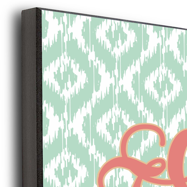 Monogram 11x14 Wood Print - Closeup