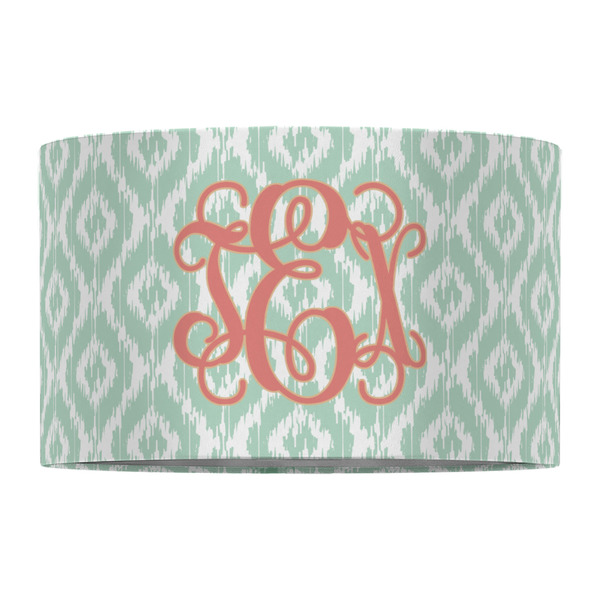 Monogram 12" Drum Lampshade - FRONT (Fabric)