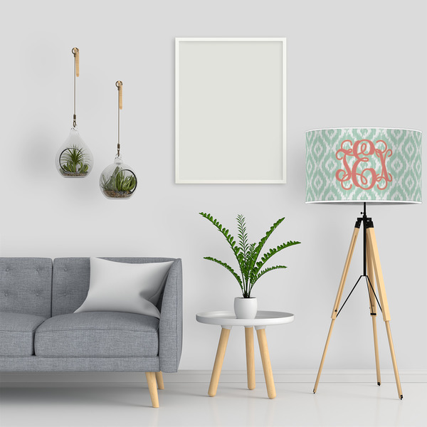 Monogram 12" Drum Lampshade - LIFESTYLE