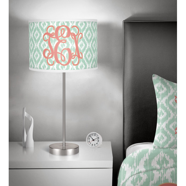 Monogram 13 inch drum lamp shade - in room