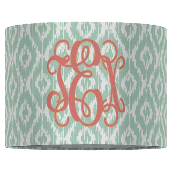 Monogram 16" Drum Lampshade - FRONT (Fabric)