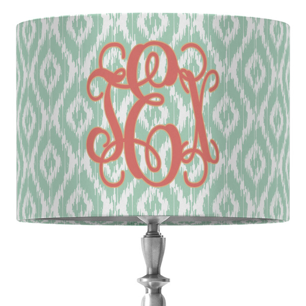 Custom Monogram 16" Drum Lamp Shade - Fabric