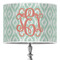 Monogram 16" Drum Lampshade - ON STAND (Poly Film)