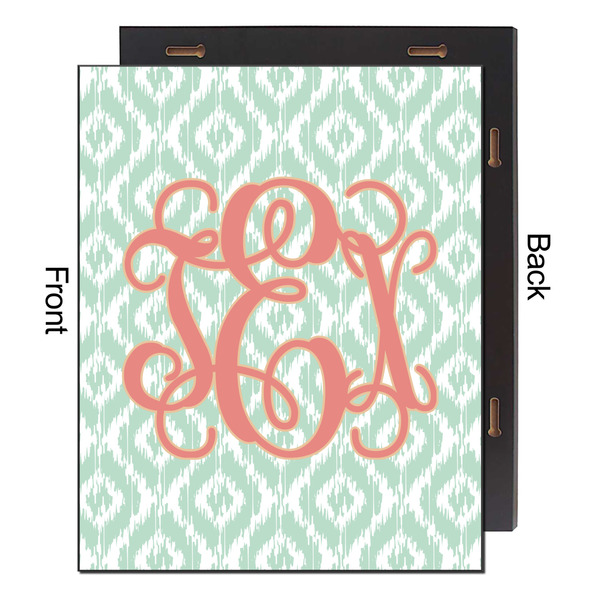 Monogram 16x20 Wood Print - Front & Back View