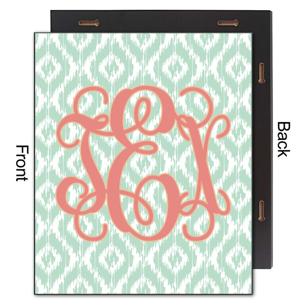 Monogram 20x24 Wood Print - Front & Back View