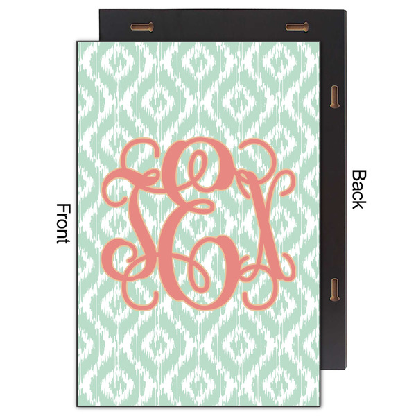 Monogram 20x30 Wood Print - Front & Back View