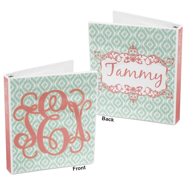 Monogram 3-Ring Binder Front and Back