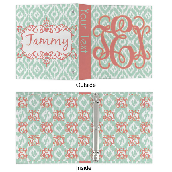 Monogram 3 Ring Binders - Full Wrap - 1" - APPROVAL
